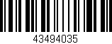 Código de barras (EAN, GTIN, SKU, ISBN): '43494035'