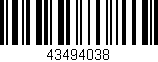 Código de barras (EAN, GTIN, SKU, ISBN): '43494038'