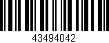 Código de barras (EAN, GTIN, SKU, ISBN): '43494042'