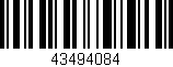 Código de barras (EAN, GTIN, SKU, ISBN): '43494084'