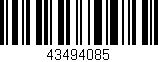 Código de barras (EAN, GTIN, SKU, ISBN): '43494085'