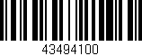 Código de barras (EAN, GTIN, SKU, ISBN): '43494100'