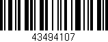 Código de barras (EAN, GTIN, SKU, ISBN): '43494107'