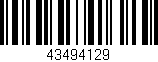 Código de barras (EAN, GTIN, SKU, ISBN): '43494129'