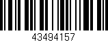 Código de barras (EAN, GTIN, SKU, ISBN): '43494157'