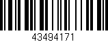Código de barras (EAN, GTIN, SKU, ISBN): '43494171'