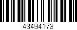 Código de barras (EAN, GTIN, SKU, ISBN): '43494173'