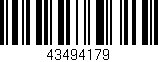 Código de barras (EAN, GTIN, SKU, ISBN): '43494179'