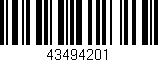 Código de barras (EAN, GTIN, SKU, ISBN): '43494201'