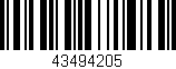 Código de barras (EAN, GTIN, SKU, ISBN): '43494205'