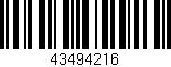 Código de barras (EAN, GTIN, SKU, ISBN): '43494216'