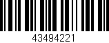 Código de barras (EAN, GTIN, SKU, ISBN): '43494221'