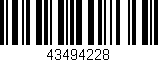 Código de barras (EAN, GTIN, SKU, ISBN): '43494228'