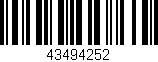 Código de barras (EAN, GTIN, SKU, ISBN): '43494252'
