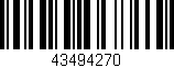 Código de barras (EAN, GTIN, SKU, ISBN): '43494270'