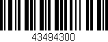 Código de barras (EAN, GTIN, SKU, ISBN): '43494300'