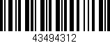 Código de barras (EAN, GTIN, SKU, ISBN): '43494312'