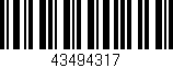 Código de barras (EAN, GTIN, SKU, ISBN): '43494317'