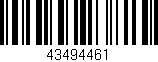 Código de barras (EAN, GTIN, SKU, ISBN): '43494461'