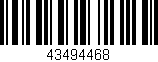 Código de barras (EAN, GTIN, SKU, ISBN): '43494468'