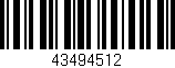 Código de barras (EAN, GTIN, SKU, ISBN): '43494512'