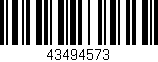 Código de barras (EAN, GTIN, SKU, ISBN): '43494573'