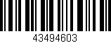 Código de barras (EAN, GTIN, SKU, ISBN): '43494603'
