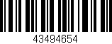 Código de barras (EAN, GTIN, SKU, ISBN): '43494654'