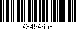 Código de barras (EAN, GTIN, SKU, ISBN): '43494658'