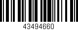 Código de barras (EAN, GTIN, SKU, ISBN): '43494660'