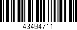 Código de barras (EAN, GTIN, SKU, ISBN): '43494711'