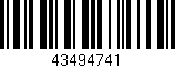 Código de barras (EAN, GTIN, SKU, ISBN): '43494741'