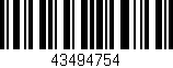 Código de barras (EAN, GTIN, SKU, ISBN): '43494754'