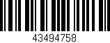Código de barras (EAN, GTIN, SKU, ISBN): '43494758'