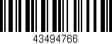 Código de barras (EAN, GTIN, SKU, ISBN): '43494766'