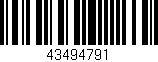 Código de barras (EAN, GTIN, SKU, ISBN): '43494791'