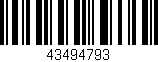 Código de barras (EAN, GTIN, SKU, ISBN): '43494793'