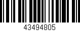 Código de barras (EAN, GTIN, SKU, ISBN): '43494805'