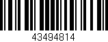 Código de barras (EAN, GTIN, SKU, ISBN): '43494814'