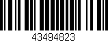 Código de barras (EAN, GTIN, SKU, ISBN): '43494823'