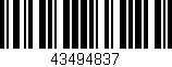 Código de barras (EAN, GTIN, SKU, ISBN): '43494837'