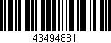 Código de barras (EAN, GTIN, SKU, ISBN): '43494881'