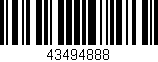 Código de barras (EAN, GTIN, SKU, ISBN): '43494888'