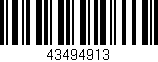 Código de barras (EAN, GTIN, SKU, ISBN): '43494913'