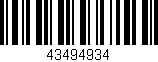 Código de barras (EAN, GTIN, SKU, ISBN): '43494934'