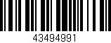 Código de barras (EAN, GTIN, SKU, ISBN): '43494991'