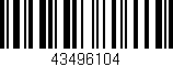 Código de barras (EAN, GTIN, SKU, ISBN): '43496104'