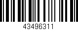 Código de barras (EAN, GTIN, SKU, ISBN): '43496311'