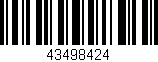 Código de barras (EAN, GTIN, SKU, ISBN): '43498424'