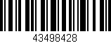 Código de barras (EAN, GTIN, SKU, ISBN): '43498428'